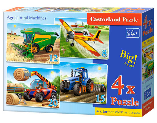 4in1 puzzle 8,12,15,20 pieces Agricultural Machines