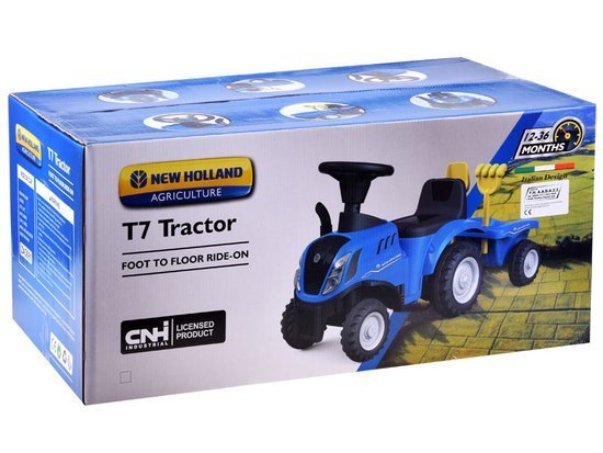 A TRACTOR ride-on trailer with a light sound ZA3691