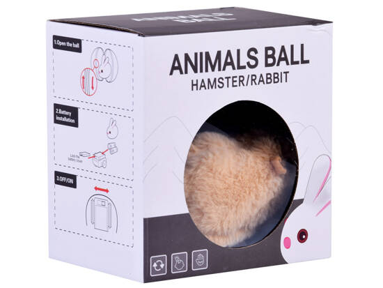 A charming Hamster in a ball, an interactive toy for children ZA4958