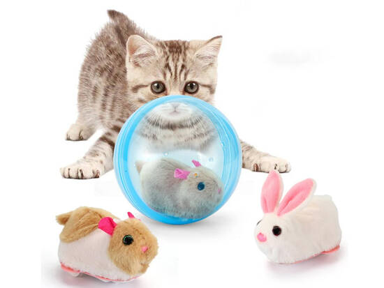 A charming Hamster in a ball, an interactive toy for children ZA4958