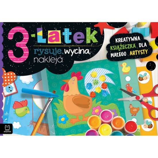 A creative artist's book for 3-year-olds to draw, cut out and paste KS0849