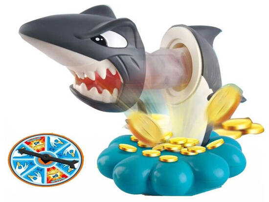 A fun arcade game with a dangerous captain shark - pirate guarding the coins GR0603