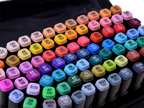 A set of alcohol markers FELT TIPS 80 pcs AP0003