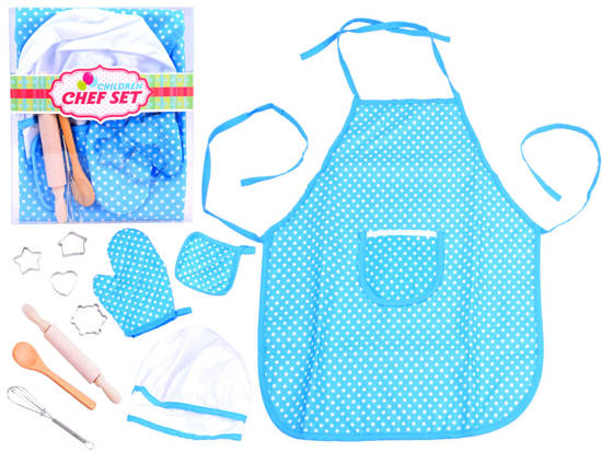 A set of apron for chef's rolling pin hat glove akce ZA2817