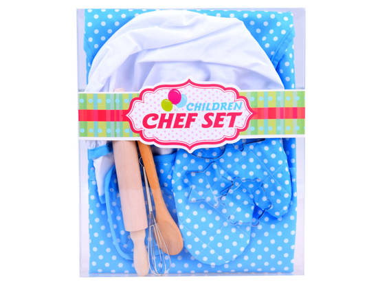 A set of apron for chef's rolling pin hat glove akce ZA2817