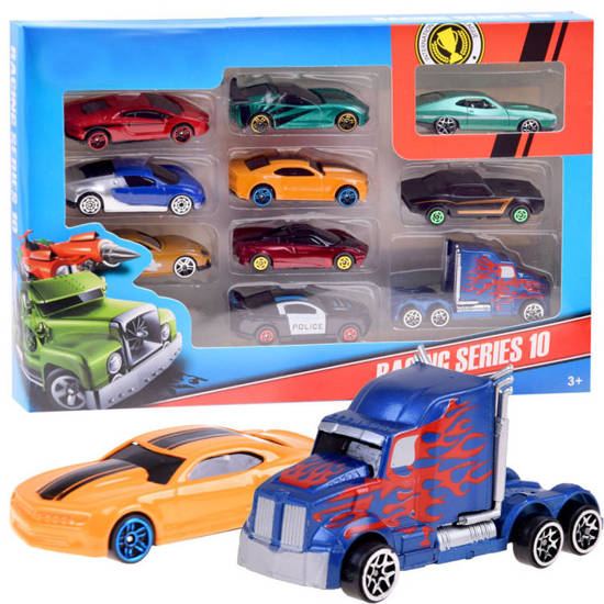 A set of cars, 10 springs, metal vehicles ZA3239