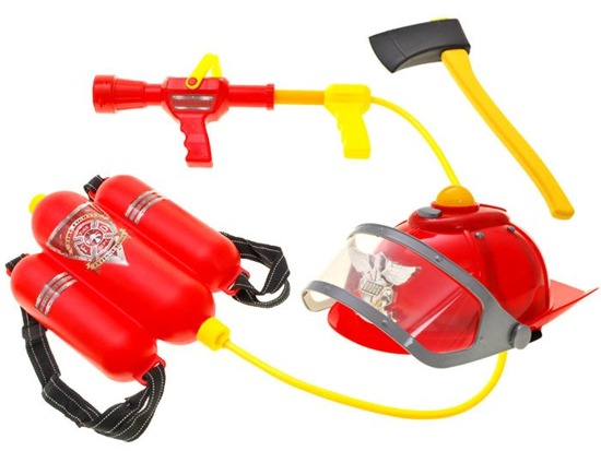 A set of firefighter helmet light sound extinguisher ZA1678