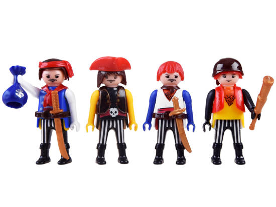 A set of pirate ship figures cannon sound ZA4365