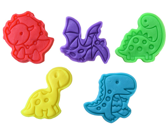 A set of plastic mass dinosaur molds ZA4293