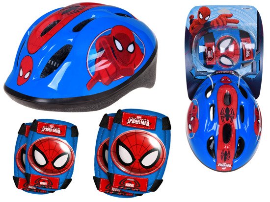 A set of protectors bicycle helmet SpiderMan SP0603