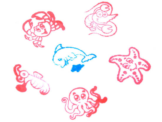 A set of stamps 6 pcs. Sea Animals ZA3979