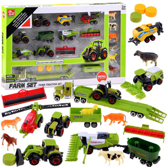 A set of tractors, agricultural machinery and harvesters ZA4366