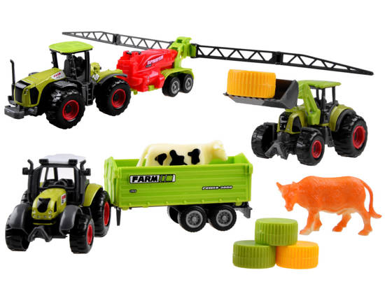 A set of tractors, agricultural machinery and harvesters ZA4366