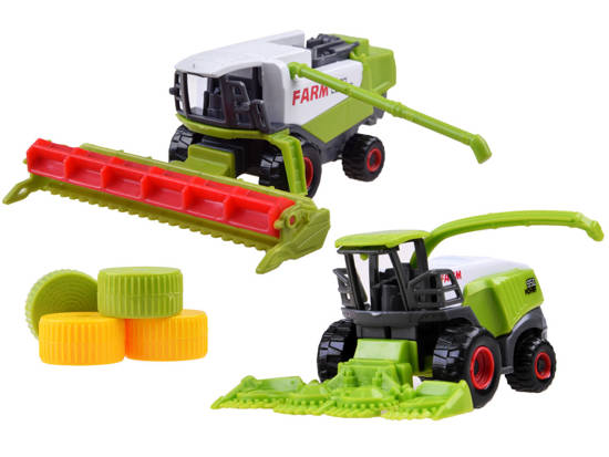 A set of tractors, agricultural machinery and harvesters ZA4366