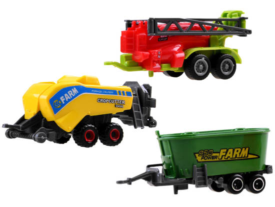 A set of tractors, agricultural machinery and harvesters ZA4366