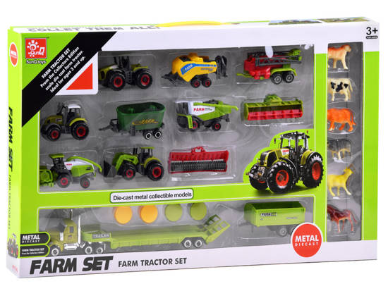 A set of tractors, agricultural machinery and harvesters ZA4366