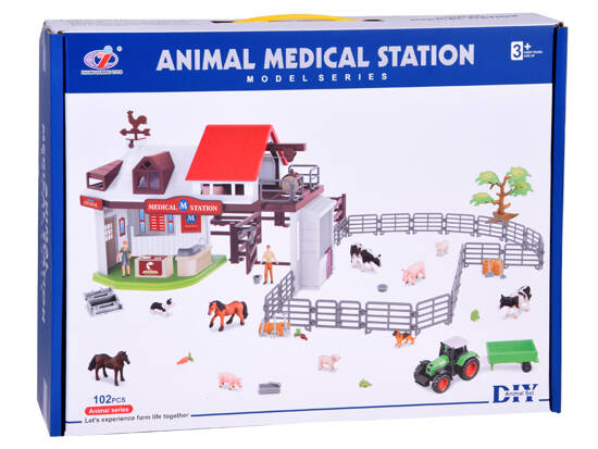 ANIMALS FARM SERIES Large set "VET in the countryside" 102 pieces ZA5350