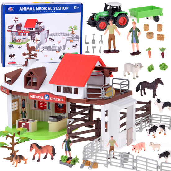 ANIMALS FARM SERIES Large set "VET in the countryside" 102 pieces ZA5350