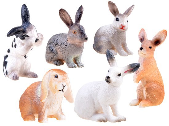 ANIMALS FARM SERIES Rabbit Hare Figurine COLLECTION ZA3383