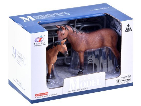 ANIMALS FARM SERIES Set of figurines "Horse and foal" HORSES COLLECTION ZA3391