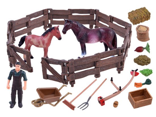 ANIMALS SERIES FARM Large set of animals FARM Figures HORSES ZA2991