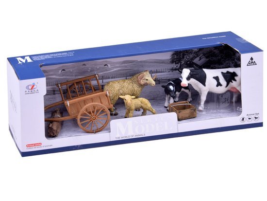 ANIMALS SERIES FARM Set of Figures cow sheep farmer ZAGRODA ZA2606