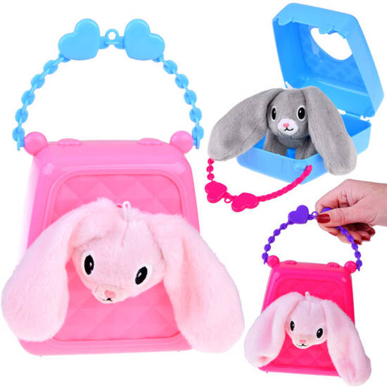 Adorable handbag + animal plush rabbit mascot ZA4682