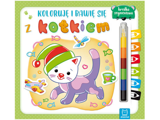 Aksjomat I color and play with a kitten + crayon KS0524