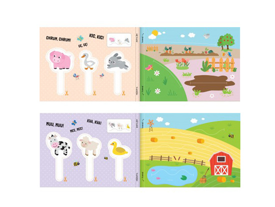 Aksjomat Preschooler's Cutouts Animals in the Country Playing in the Theater KS1002