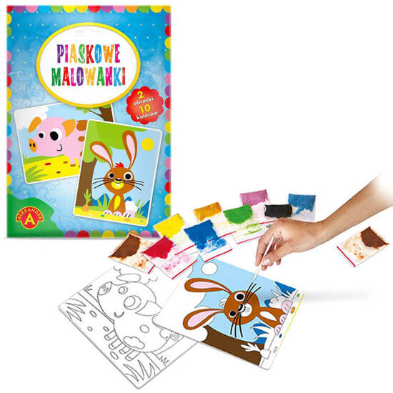 Alexander sand coloring creative set 2 pictures piggy rabbit ZA5534