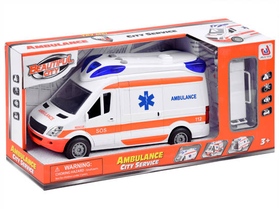 Ambulance + stretcher car Ambulance with sound ZA3835