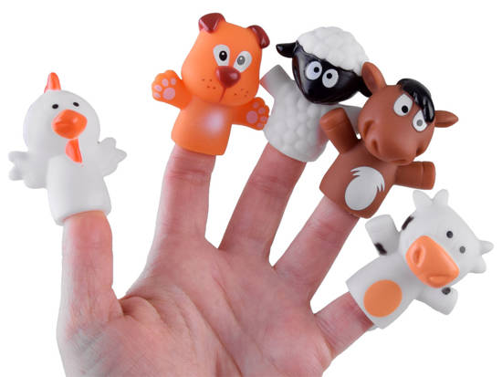 Animal finger puppets Farma 5 pieces ZA4335