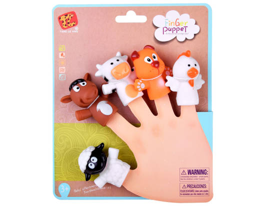 Animal finger puppets Farma 5 pieces ZA4335