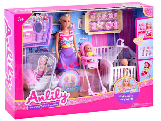 Anlily Doll babysitter + baby set ZA3484
