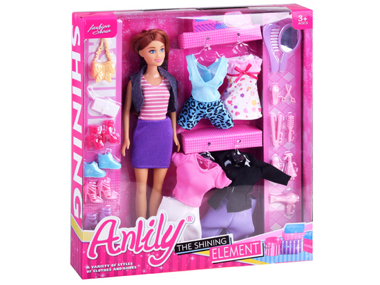 Anlily Doll with clothes outfits shoes accessories ZA2457