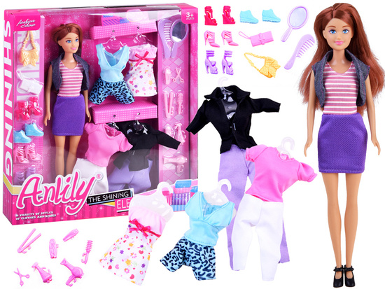 Anlily Doll with clothes outfits shoes accessories ZA2457