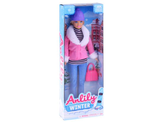 Anlily Fashionable Doll in winter clothes + handbag ZA4302