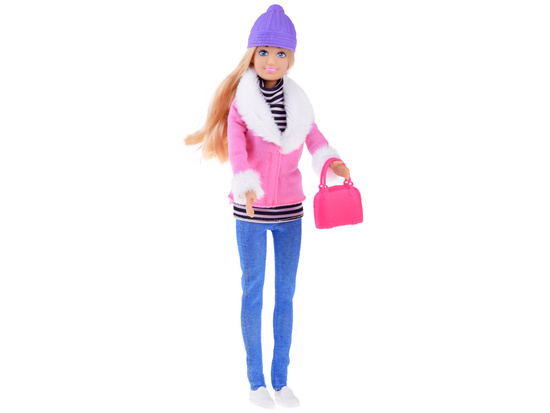 Anlily Fashionable Doll in winter clothes + handbag ZA4302