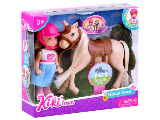 Anlily Kiki Love doll on pony jockey ZA2808