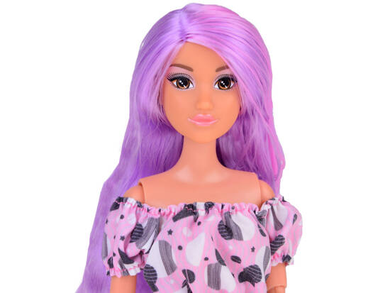 Anlily doll with long pastel hair in jeans ZA5305