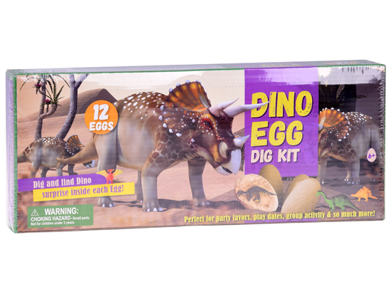 Archeology Set 12 Large Eggs + Discover the World of Dinosaurs cards ZA4999