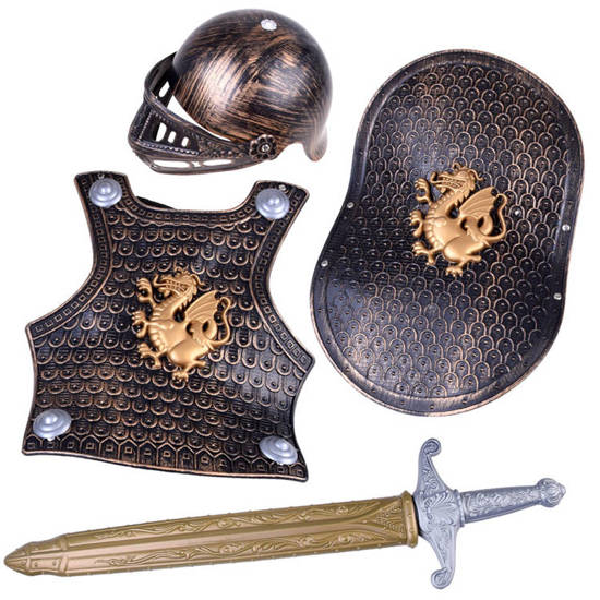 Armor for Knight + Helmet Shield Sword ZA0666