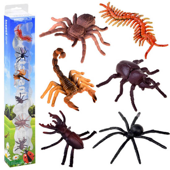 Arthropods Rubber insects Set of insects 6 pcs ZA4190