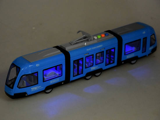 Articulated blue TRAM light sound ZA3834