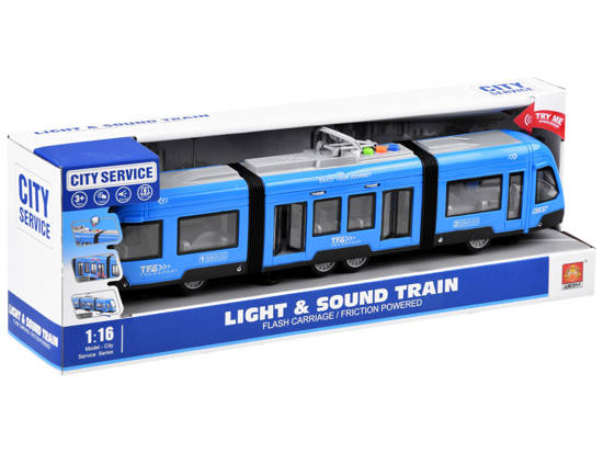 Articulated blue TRAM light sound ZA3834