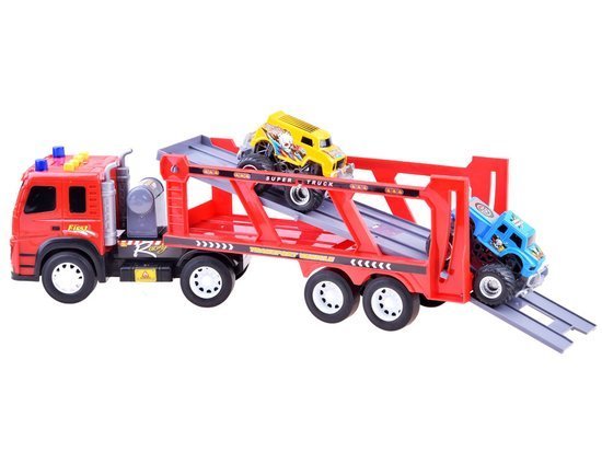 Auto tir tow truck sound light + toy cars ZA3525