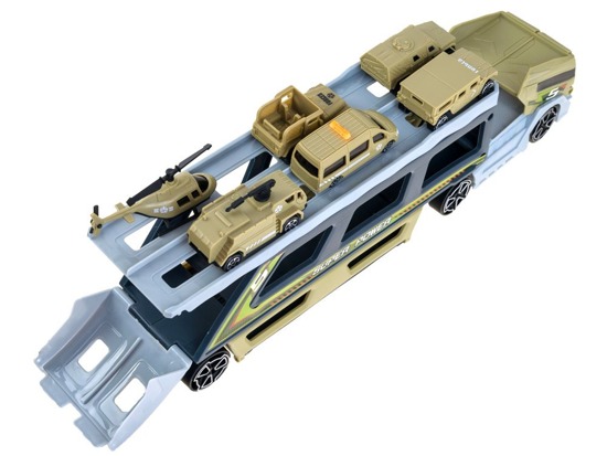 Auto tow truck military vehicle + 8 vehicles ZA2354