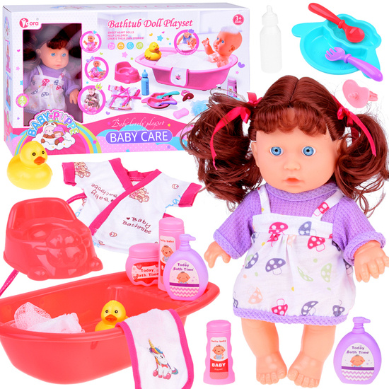 Baby doll interactive set + accessories baby's evening routine ZA5335