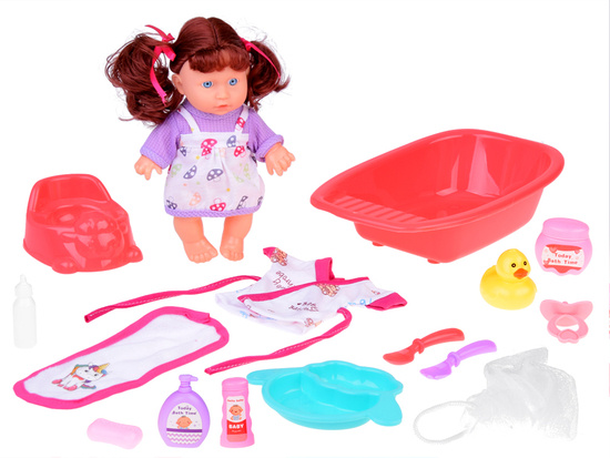 Baby doll interactive set + accessories baby's evening routine ZA5335