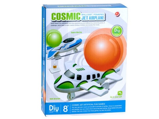 Balloon powered cosmic jet airplane set ZA2039